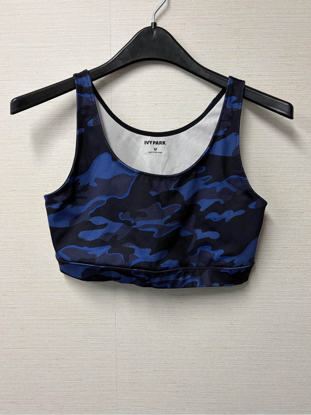 IVY PARK Blue Camo Sports Bra